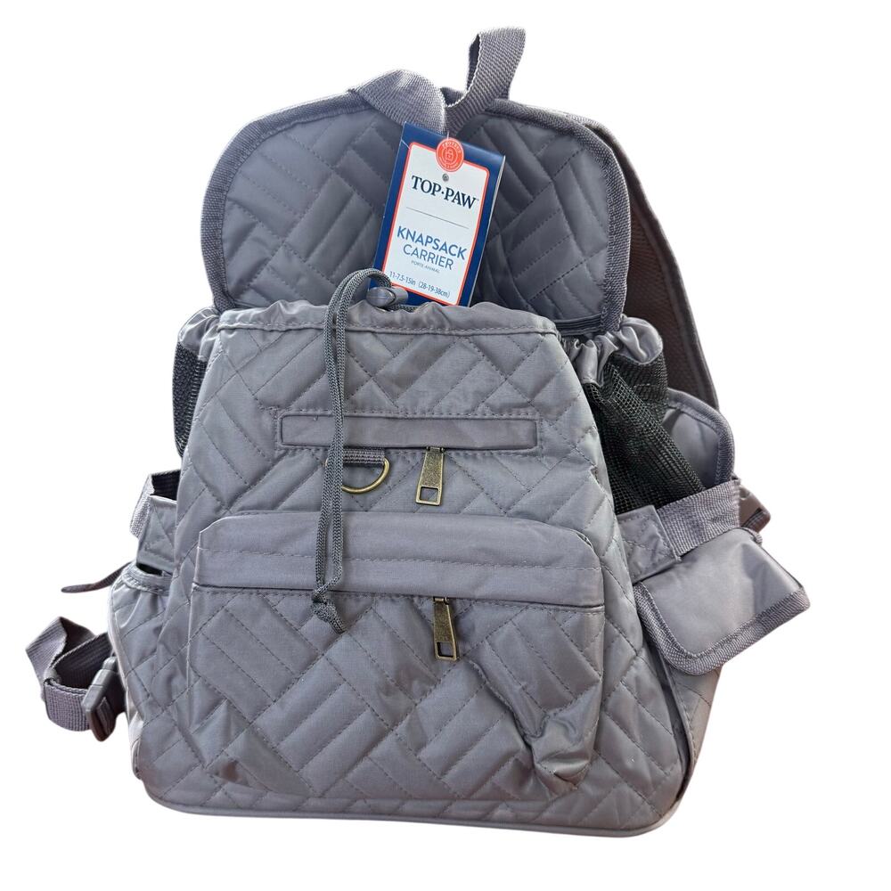 NWT Top Paw Knapsack Carrier Small Animal Backpack Bag Cat Dog up to 15 lbs